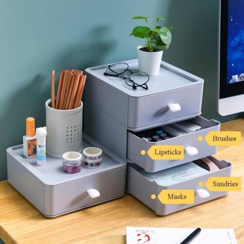 Stackable Jewelry Drawer Container Creative Storage Drawer Desktop Stationery Sundries Storage Rack Container for Office
