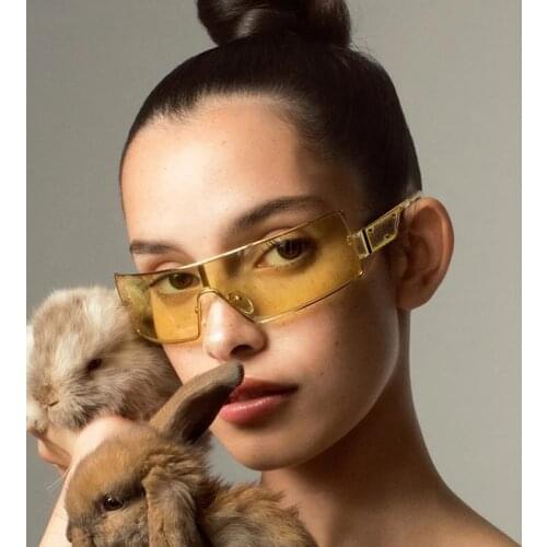 Fashion Rectangle Sunglasses Women Sexy Retro Small Frame Vintage Sun Glasses Brand Designer Eyeglasses Eyewear Female Oculos