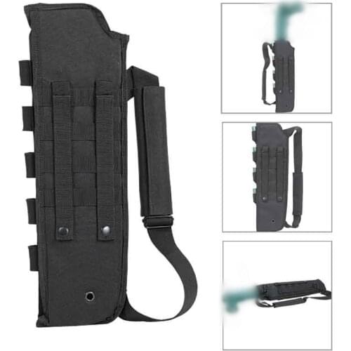 Tactical Hunting Bag Scabbard Molle With Shell Pouch For Shotgun Holster Short Barrel