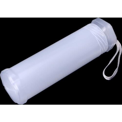 Slim Transparent Cylinder Pencil Case Adjustable Plastic Pen Holder Portable Drop shipping