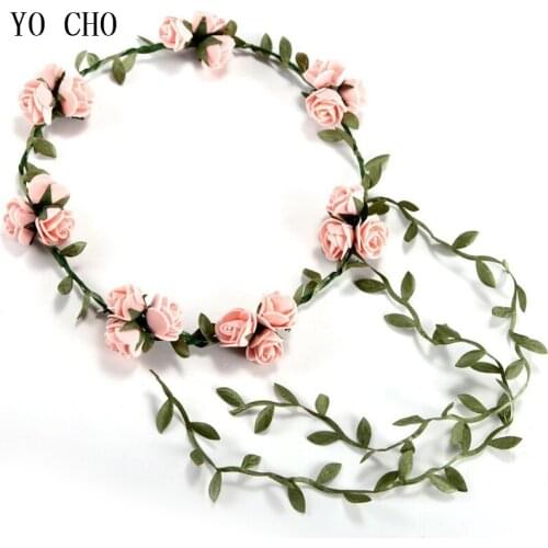 YO CHO 10m 20m Artificial Flower Green Leaves Home Wedding Decoration DIY Wreath Material Gift Decorative Dress Fake Flower Leaf