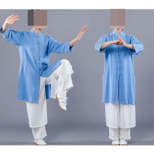 Female tai chi zen suit uniforms taiji martial arts performance clothing wushu suits