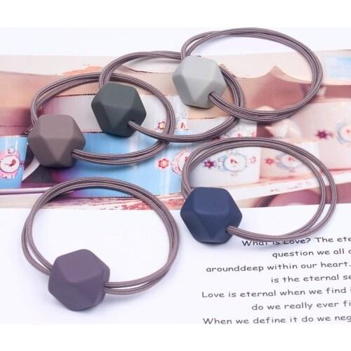 1PC Square Elastic Hair Band Korea Hair Accessories for Girls Women Handmade Hair Tie Head Band Hair Scrunchies Ornaments