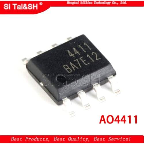 10pcs/lot AO4411 P 30V 8AW SOP-8 offen use laptop p 100% new original