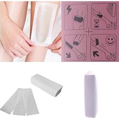 100pcs Non-woven Hair Removal Paper Strips for Wax Epilation Hair Removal Paper Strips