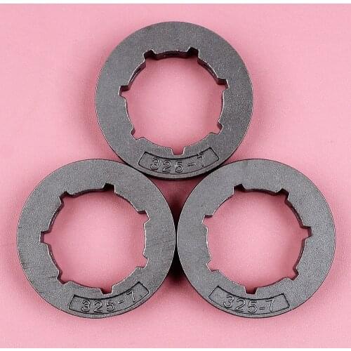 3pcs/lot .325 7T Chain Rim Sprocket For Chinese 4500 5200 5800 45cc 52cc 58cc Chainsaw Spare Parts Oregon 11892 19mm