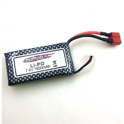 7.4V 1600mAh Lipo Battery For Xinlehong 9125 Remote Control RC Racing Car Spare Parts Accessories
