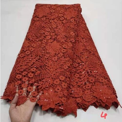 African Cord Lace Fabric 2021 High Quality Punch Guipure Cord Water Soluble Lace For Nigerian Party Garment Sew