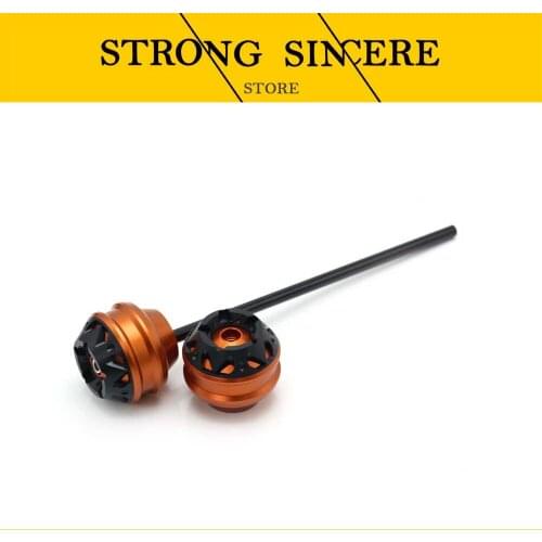 Free shipping For KAWASAKI ZX-6R 2008-2015 CNC Modified Motorcycle Front and rear wheels drop ball / shock absorber