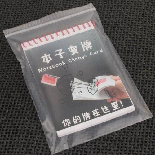 Comedy Notebook Change Card Street Magic Tricks Close-Up Stage Magic Props Gimmick Illusion Mentalism Street Funny Toys
