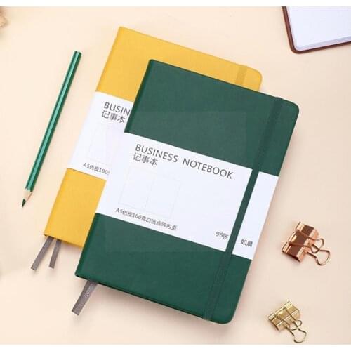 Retro Elastic Bandage Hardcover Color Diary A5 Notebook Homework Notebook Stationery Office Business Strap Book Student J7J0