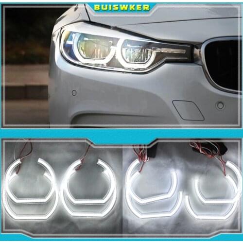 For BMW 7 Series E38 1995-2001 XENON headlight DTM M4 Style Ultra bright led Angel Eyes DRL halo rings Retrofit Accessories