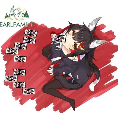 EARLFAMILY 13cm x 11.4cm for Cat Maid Camper Vinyl Car Stickers Window Waterproof Snowboard Scratch-proof Window Truck Decal