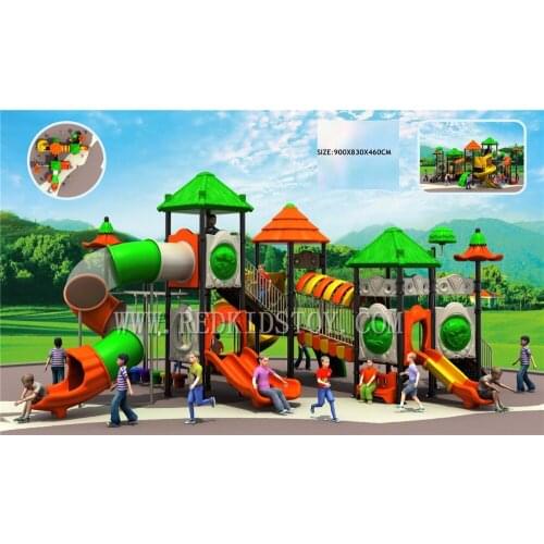 Exported to Guatemala Gorgeous Outdoor Playground Amusement Park Equipment EN1176 Certificated HZ-H001