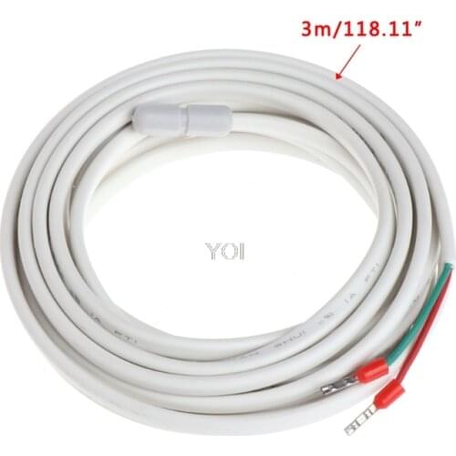 3m 10K 16A Electric Temperature Sensor Probe For Floor Heating System Thermostat L15