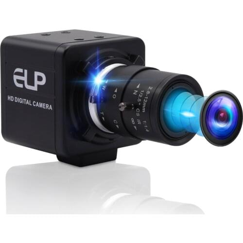ELP 0.3MP VGA 640*480 Free Driver UVC OV7725 CMOS USB Camera with CS 2.8-12mm Megapixel Varifocal Lens Mini Industrial Camera