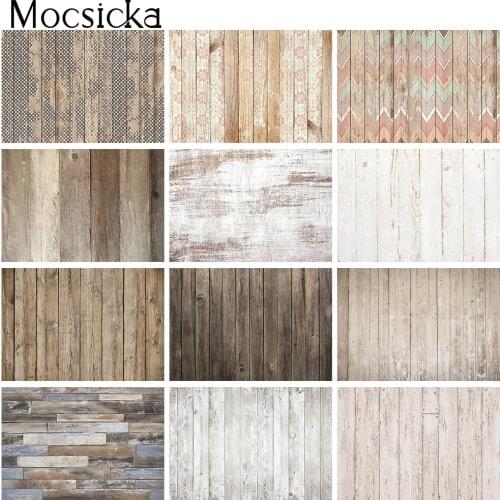 Photography Backdrop Wood Floor Newborn Kid Portrait Background for Photo Studio Food Baby Pet Toy Photographic Prop White Brown