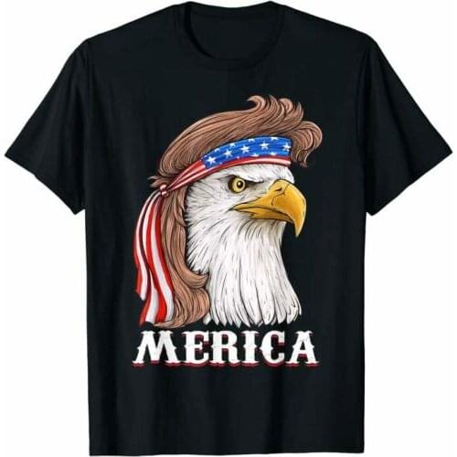 Eagle 4th Of July USA American Flag National Day T-Shirt For Men