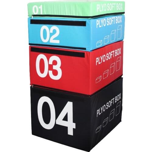 Jumping Box Four In One Fitness Ladder Square Box Jumping Training Jumping Stool Progressive Soft Box Physical Fitness Box