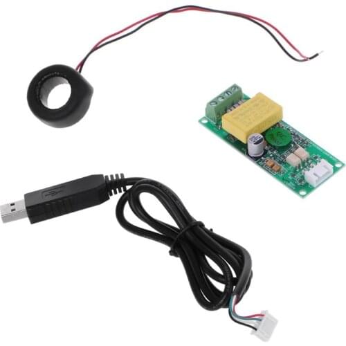 PZEM-004T Current Voltage Power Energy Module AC 80-260V 100A w CT USB Adapter