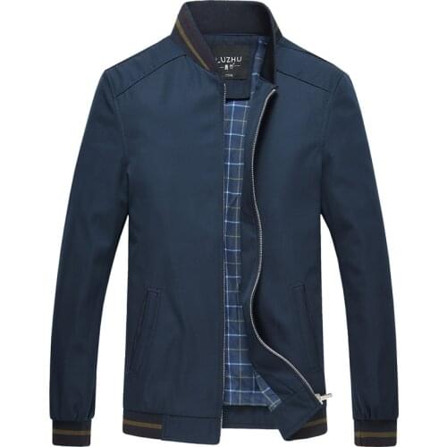 2019 Spring Thin Mens Casual Jacket Sofsell Male Stand Collar Solid Windbreakers Quality Basic Men Jacket and Coat Veste Homme