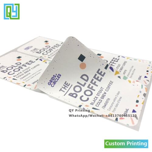 1000pcs 50x80mm Free shipping custom stickers for spray bottles candle jar spice labels non removable label for coffee bags