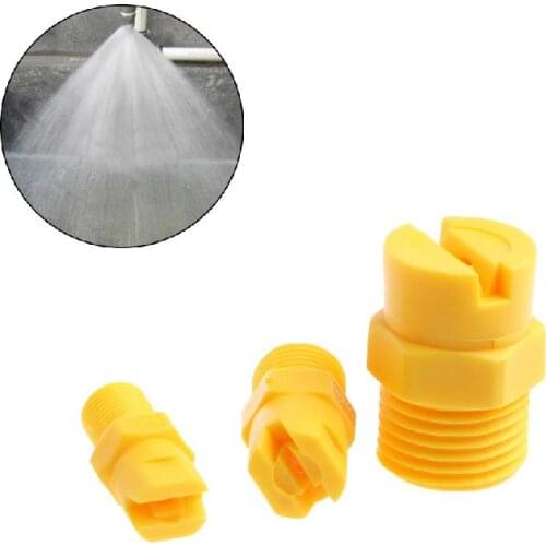 Plastic Vee Jet Flat Fan Spray Nozzle 1/8"1/4" 1/2" Industrial Cleaning Washing Drop Ship