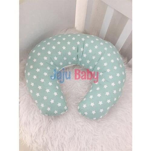 Jaju Baby Green Star Breastfeeding Pillow - Support Cushion