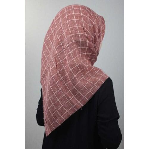 POLOİST PATTERNED MUNICH LINEN SCARF-DESEN-02-RENK-03