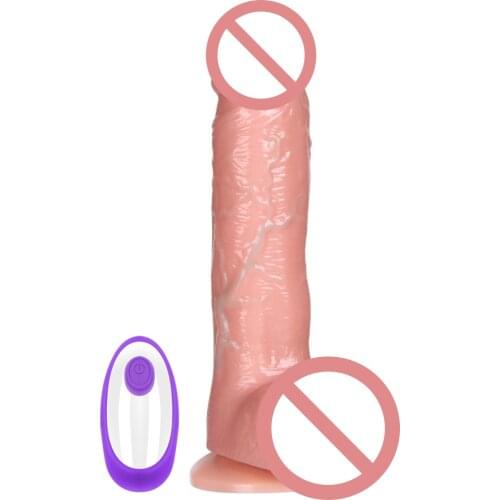 Realistic Penis Automatic Telescopic Dildo Vibrator Super Huge Dildo With Suction Cup Artificial Penis Female Masturbator Sextoy