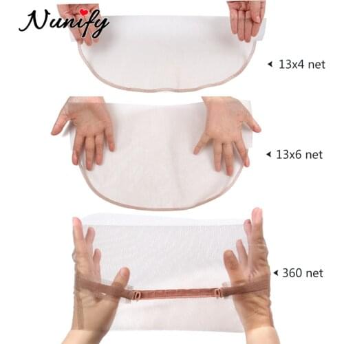 Nunify Closure Lace Net With For Making Wigs DIY Human Hair Wig Accessories Sets Wig Making Starter Hair Net