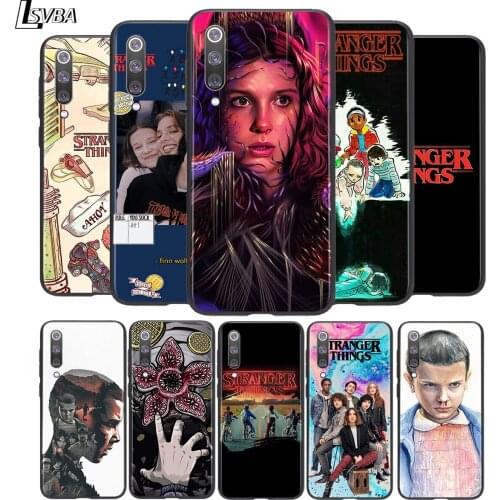 Stranger Things Silicone For Xiaomi Mi 11i 11 10T 10 9T 9 A3 8 Lite CC9 SE Note10 Lite Ultra Pro Black Phone Case