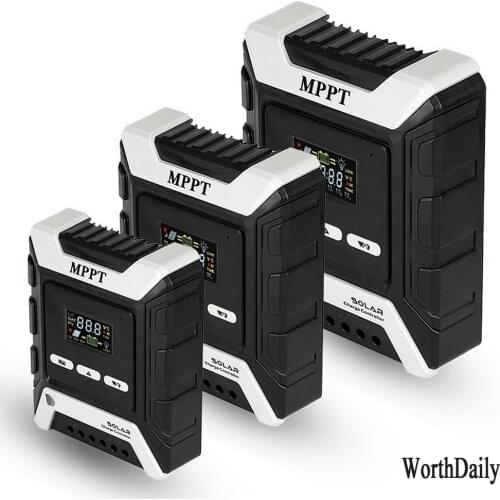 Solar Controller MPPT Photovoltaic System Solar Charge and Discharge Controller Auto Battery LCD Solar Regulator Dual USB