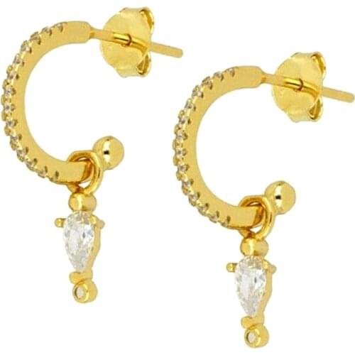 925 Sterling Silver Ear Needle Exquisite Crystal Zircon Stud Earrings Womens Fashionable Popular Jewelry High-Quality Earrings