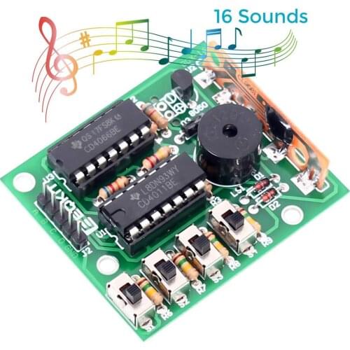1pc DIY Electronic 16 Music Sound Box DIY Kit Module Soldering Practice Learning Kits For Arduino