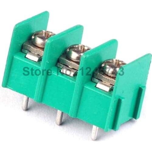 10PCS KF7.62-3P 7.62mm Pitch Connector PCB Screw Terminal Block Connector 3Pin