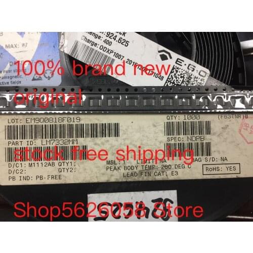 LM7332MM MSOP 100% new original freeshipping 10PCS-100PCS/LOT STOCK