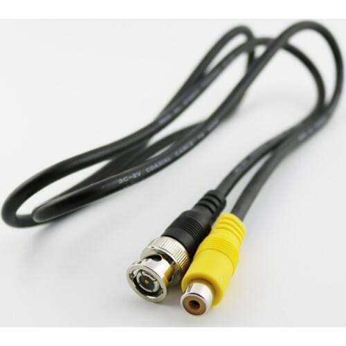 10pcs BNC Male to RCA Female Coaxial Adapter Cable for CCTV Surveillance Cameras 75ohm