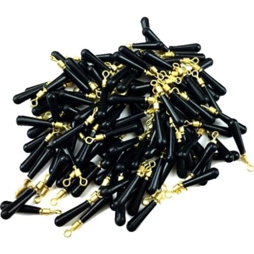 30PCS/Lot Copper Head Fishing Gear Block Rotation Bobber Float Rest Drift Fishing Floats Accessory