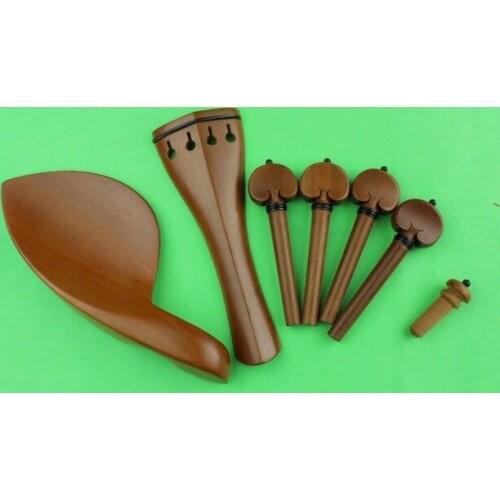 5 sets high quality jujube wood violin parts 4/4 very nice, Violin Accessories