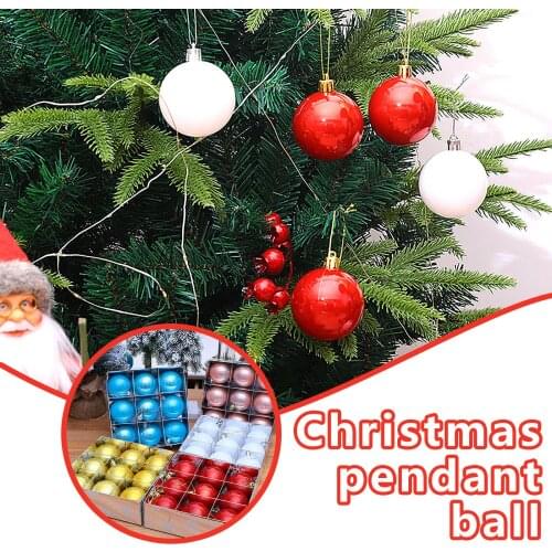 9pcs 60mm Christmas Xmas Tree Ball Bauble Hanging Home Party Ornament Decor Home Party Xmas Small Decor New Year 10 Colors