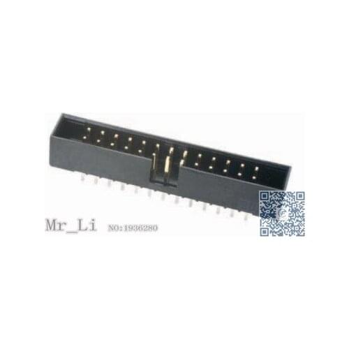 957210-5002-AR[10P HDR RA THRUHOLE 3MM TAIL LENGTH]