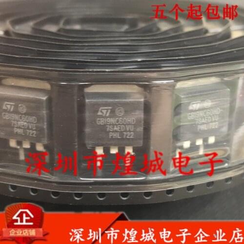 Free shipping 20PCS GB19NC60HD STGB19NC60HD TO-263 600V 19A
