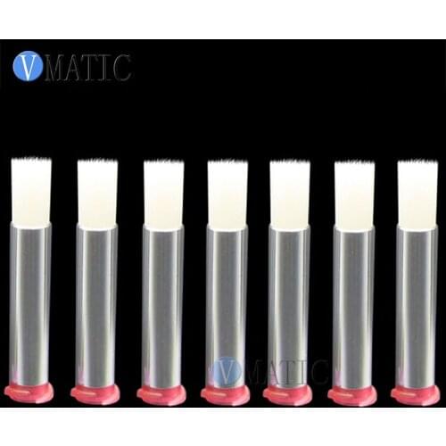 Free Shipping 25G 6mm Brush Tip Needle Double Screw Thread Needles EFD Soft Brush Needle Round Mouth Dispensing Needle