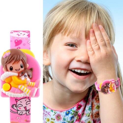 2021 Creative Design Childrens Electronic Watch Cute Girl Fun Primary School Students Led Digital Clock Gift for Kids