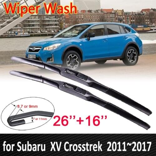 For Subaru XV 2011 2012 2013 2014 2015 2016 2017 Crosstrek WRX STI Car Wiper Blade Front Windscreen Windshield Car Accessories