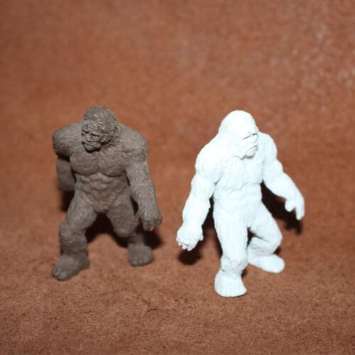 Pvc figure model toy Simulation animal model toy scene decoration savage Snowman Bigfoot 2pcs/set