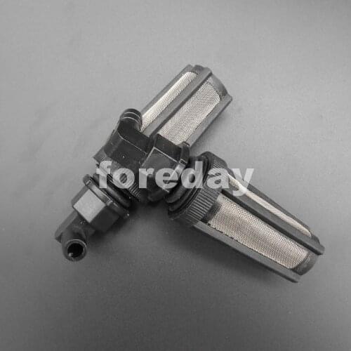 2PCS X NEW HQ Bent head Black filter Water Pump Strainer fit Staniless nets for 7mm & 8mm tube for garden 2PCS/LOT * FD182X2