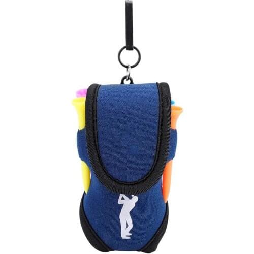 Small Golf Ball Bag Holder with Ball & Golf Tees Nails Set Small Waist Pouch Package Golf Accessories Training Aids