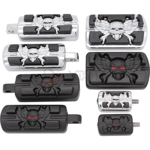Motorcycle Brake Pedal Pad Cover Footrests Foot Pegs Shifter Peg For Harley Softail Electra Glide Dyna Touring Road King